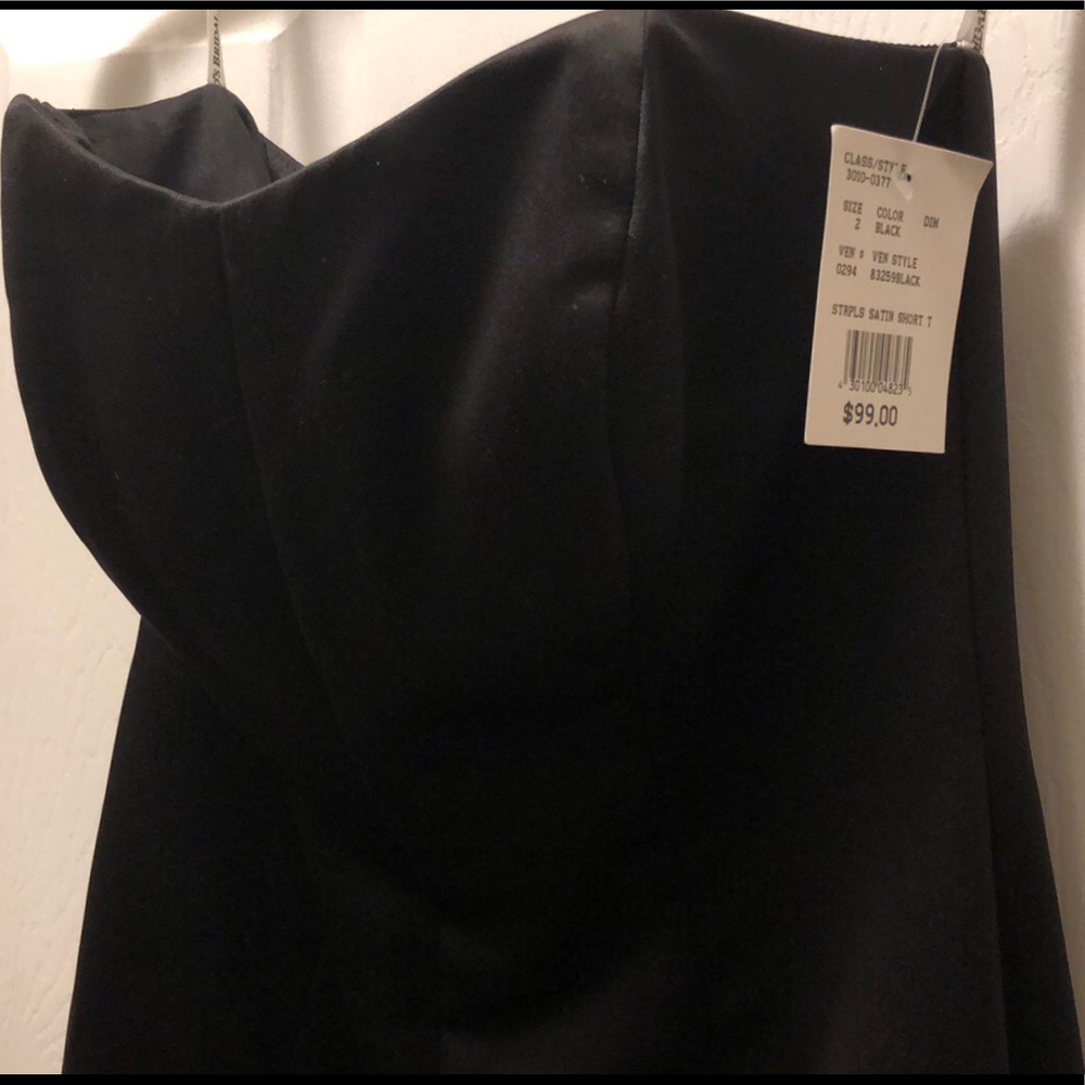 Strapless cocktail dress